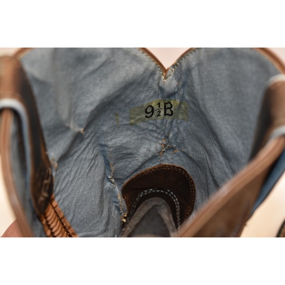 Ariat Probaby Leather Cowgirl Boots Brown Womens Size 9.5B Western Rancher Work - Picture 10 of 12